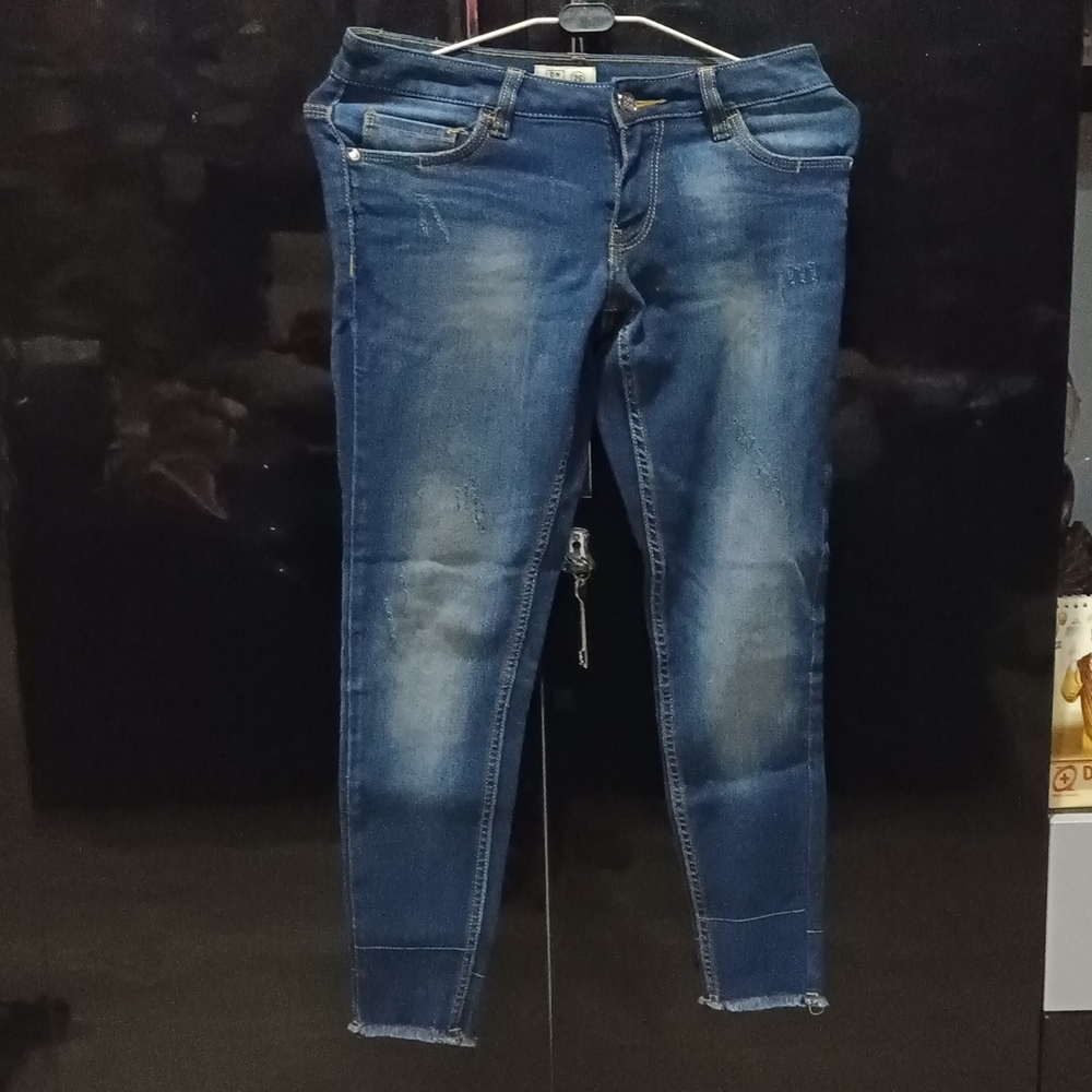Women blue denim jeans